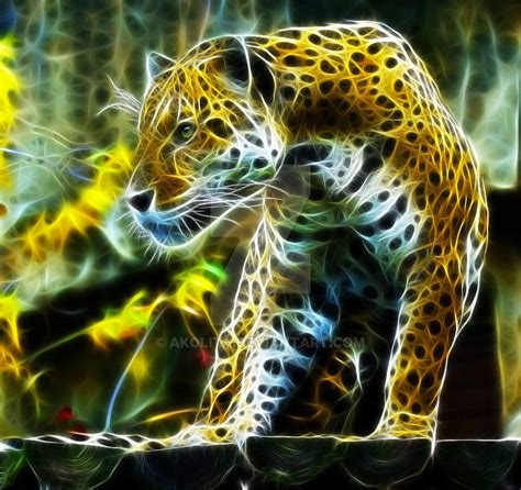 Gepard Fractalius By Akolita Digital Art Animals Digital Artwork