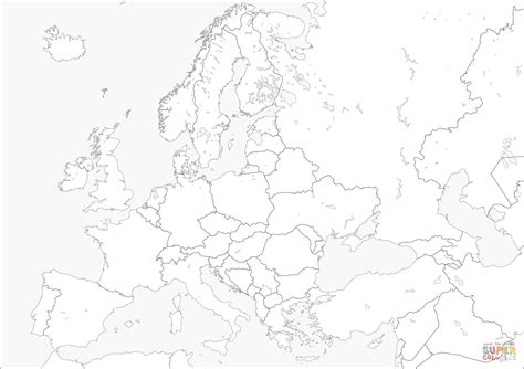 Europa Landkarte Zum Ausmalen Pin Auf Erdkunde Lotanna Iweobiegbulam