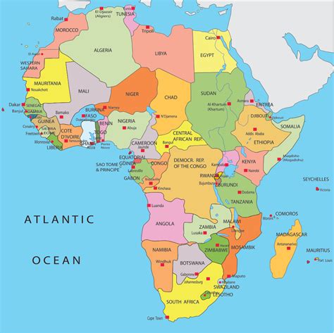 Printable Map Of Africa With Countries Printable Templates