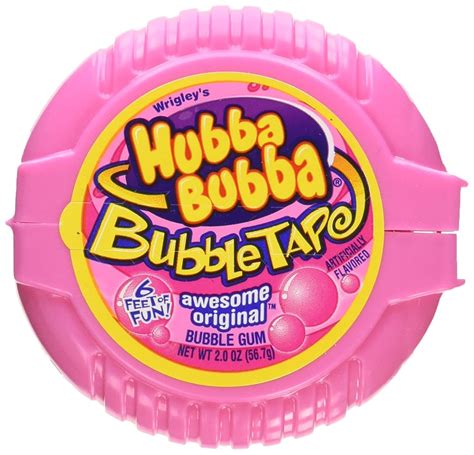 Hubba Bubba Bubble Gum Tape Awesome Original Cintas De 2 Onzas Paquete De 12