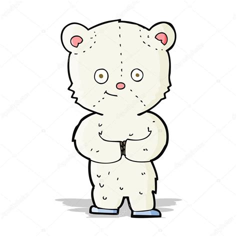 Cartoon Teddy Polar Bear Cub Stock Vector By ©lineartestpilot 49686851