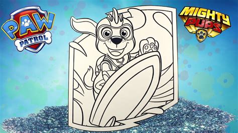 Learn to draw and color zuma from paw patrolsubscribe to rainbow playhouse for more learn to draw videos!| coloring pages for kids | printable coloring bo. PAW PATROL Mighty pups ZUMA Coloring page with glitter ...