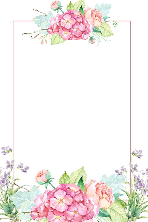 Download Beautiful Borders Flower Free Download Png Hq Hq Png Image