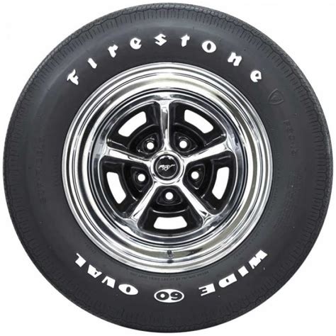 Tire F60 X 15 Raised White Letters Firestone Wide Oval Mustang