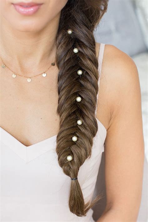 Fishtail Braid With Pearl Hair Accessories Click To Learn How To