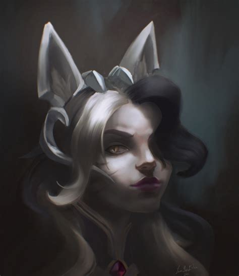 Artstation Coven Ahri Portrait