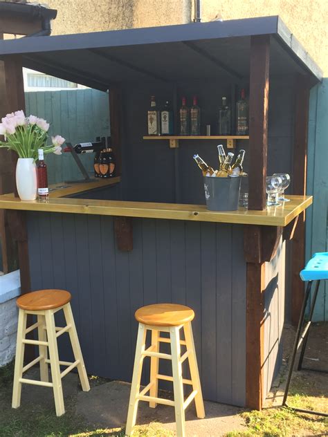 Garden bar made to order. | Outdoor bar furniture, Outdoor tiki bar