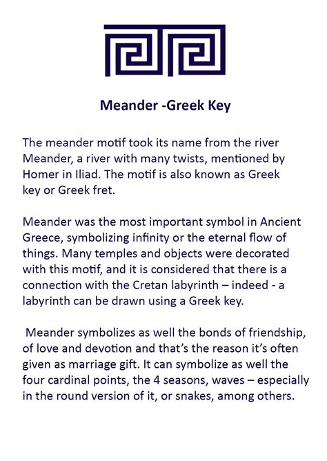 We have 8 geek acronym and internet chat slang meanings for you. Meander (Greek Key) - The meaning