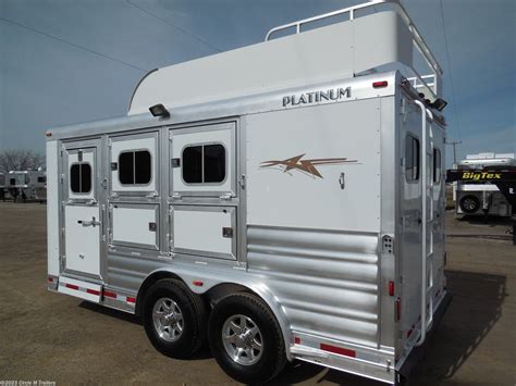 Horse Trailer 2019 Platinum Coach 3 Horse Bumper Pull 8 Wide