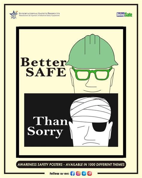 Better Safe Than Sorry Safety Management System Safety Posters