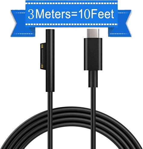 10ft Usb C Charging Cable Compatible For Microsoft Surface Pro 7654