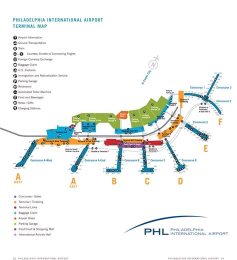 Philadelphia Airportphl Terminal Maps Shops Restaurants Food Court