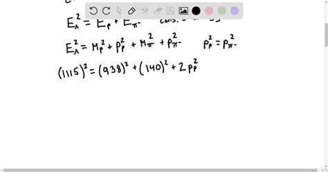 Solved For The A Pt Decay At Rest Calculate The Energy And Momentum