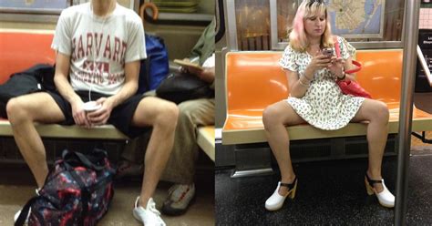 Woman Tired Of Men Spreading Legs On Subway Got Revenge By Giving Them