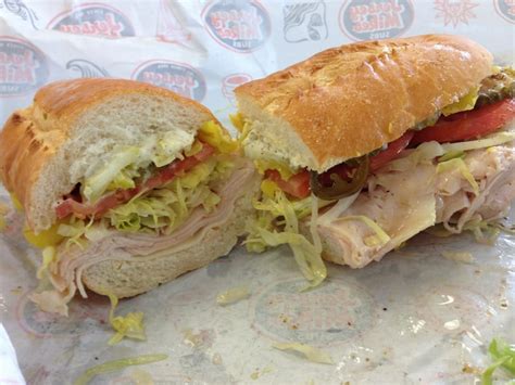 It's double points day at jersey mike's subs! A heavy hand with all the toppings but everything seems fresh... - Yelp