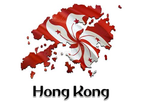 Map Hong Kong Flag Stock Illustrations 1203 Map Hong Kong Flag Stock
