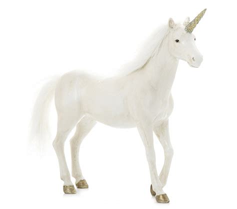 White Unicorn With Golden Horn