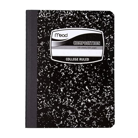 Mead Composition Book College Ruled Mead Composition Notebook College