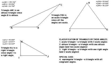 Classifying Triangles By Angles