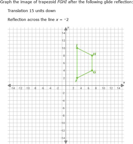 Ixl Glide Reflections Graph The Image Geometry Practice