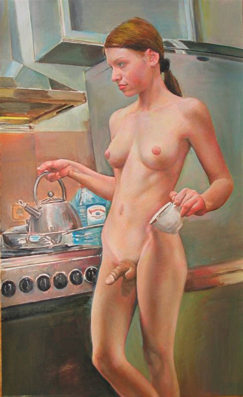 Lesbian Art Naked Woman Painting Fantasy Art Nude Alien Etsy Uk My