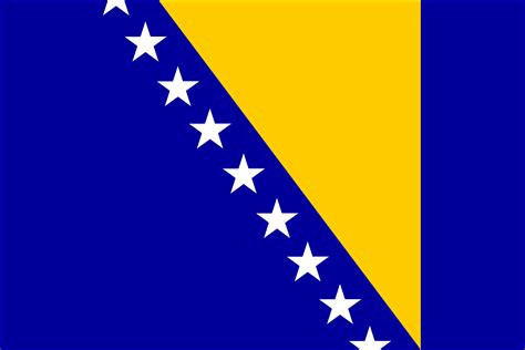 Bosnia & Herzegovina national flag - Sewn - Buy Online ...