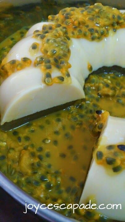 Passion Fruit And Honey Jelly With Buttermilk Cream Pudding Joy N Escapade