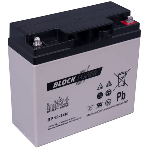 Intact Block Power Batterie 12 V 24ah C20 Gug Bērnu Elektromobīlis