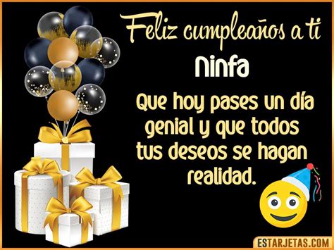 Feliz Cumpleaños Ninfa Imágenes  Tarjetas Y Mensajes