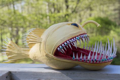 Paper Mache Angler Fish Wilburine Is Finished Rich Helms