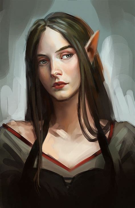 elven girl 2 by aloija elves fantasy elf art character portraits