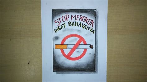 Anti Rokok Poster Lakaran