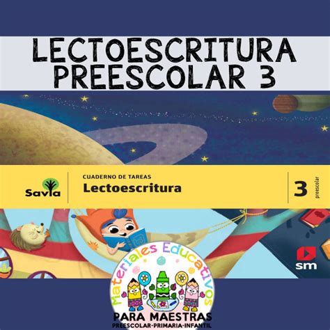 Cuaderno Lectoescritura Preescolar 3 Materiales Educativos Para Maestras