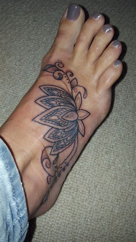 Hd Lotus Flower Tattoo Designs Foot Free