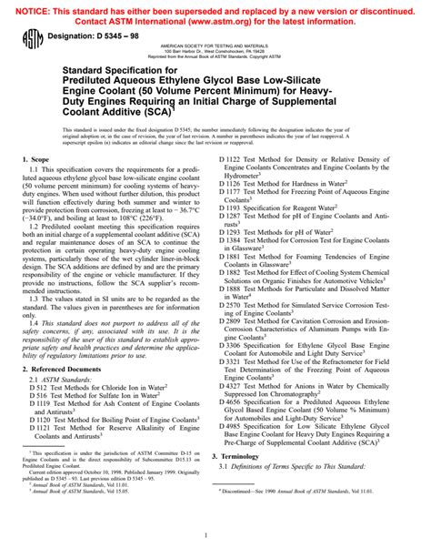 ASTM D5345 98 Standard Specification For Prediluted Aqueous Ethylene