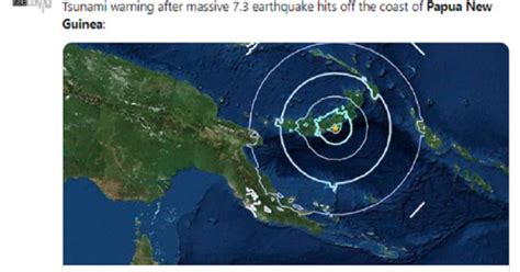 Earthquake Of Magnitude 7 Hits Papua New Guinea Usgs New Straits Times