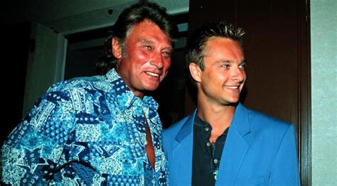 David hallyday and estelle lefebure leaving the church on their wedding day, saint martin de boscherville, france, 15th september 1989. Johnny Hallyday et son fils David, en août 1992 … | Johnny hallyday