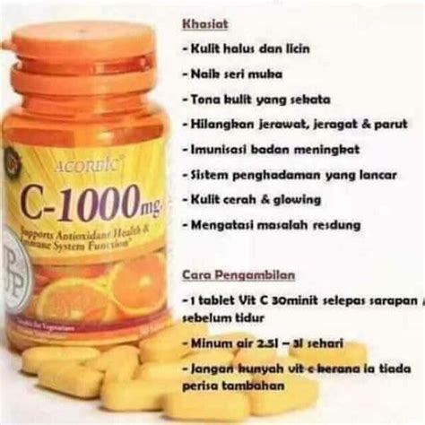 Manfaat Minum Vitamin C 1000 Mg Seputar Minuman