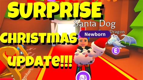 There is no release date for when the adopt me easter update 2021 is happening (update. Adopt Me Surprise Christmas Update - Adopt Me Santa Dog ...