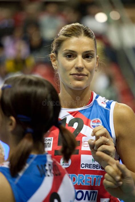 Francesca Piccinini Italian Volleyball Player Fotografia Stock
