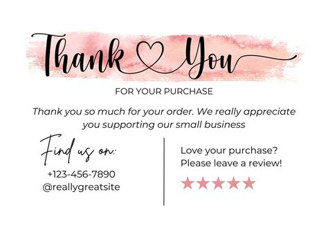 Thank You For Your Purchase Label Template Thank You