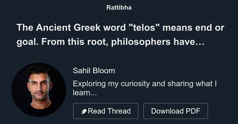 The Ancient Greek Word Telos Means End Or Goal From This Root