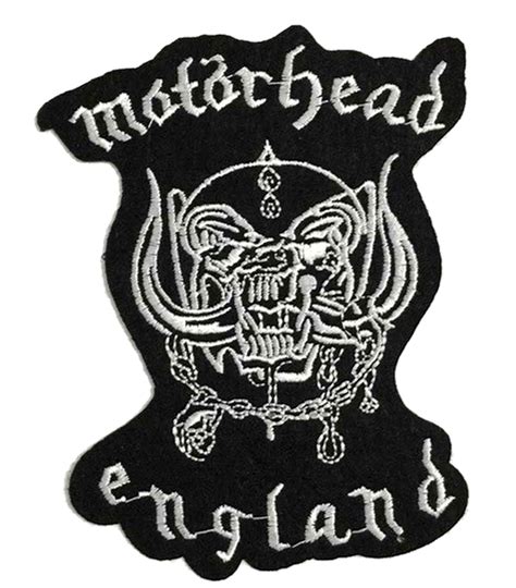 Patch Motörhead England écusson Brodé Thermocollant Hard Rock