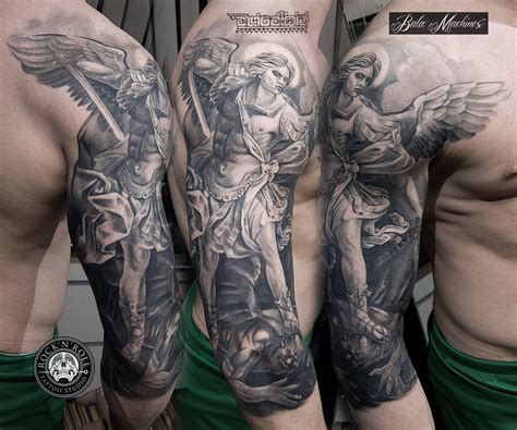 Michael Archangel Sleeve Tattoos Archangel Michael Tattoos