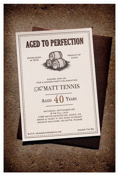 dinner party invitations. | Birthday invitations, 40th birthday