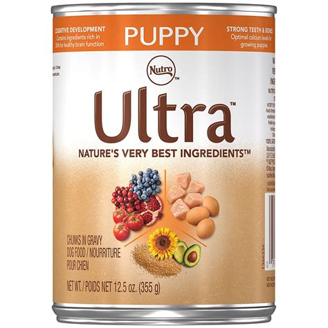 To decide if nutro dog food is a good dog food we analyzed nutro dog food reviews and compared it to other dog food brands. ULTRA Puppy Canned Puppy Food 12.5 Ounces (Pack of 12)