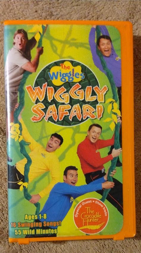 The Wiggles Vhs Wiggly Safari Steve Irwin Grelly Usa