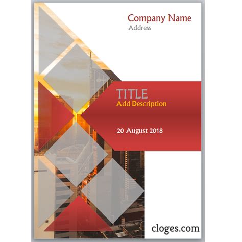Simply Cover Page Template For Microsoft Word 4