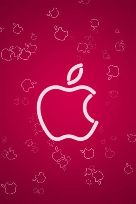Hd Cute Pink Apple Iphone 4s Wallpapers Ipad Mini Wallpaper Apple Logo Wallpaper Apple