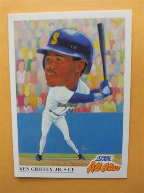 1991 Score All Star Ken Griffey Jr 396 Baseball Card Seattle Mariners